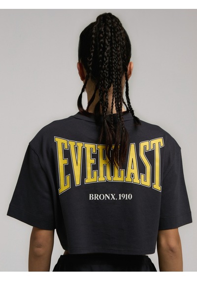 Everlast Ever Classics Wmn Comfort Füme Kadın Crop Tişört Füme