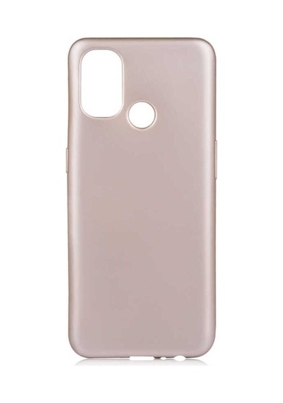 One Plus Nord N100 Kılıf Zore Premier Silikon Kapak Gold