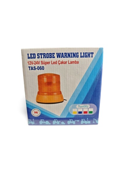 Led Çakar Lamba 12v 24v Sarı Strobe Tas-060 Araç Üstü İkaz Lambası