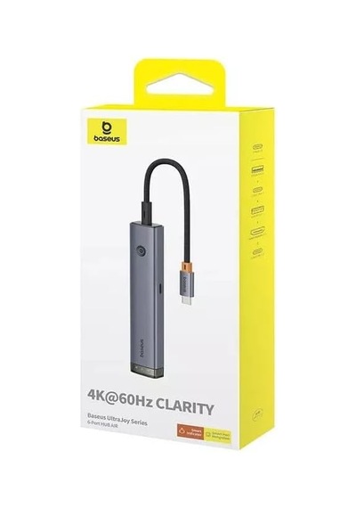 Ultrajoy Series 6-port Hub Aır Space Grey Acı Kahverengi