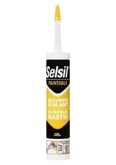 Silikonize Mastik Beyaz 500 Gr Selsil Beyaz