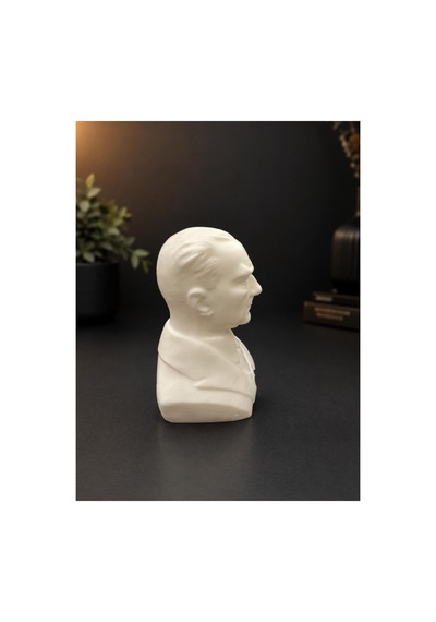 3d Atatürk Büst Figür Boyama Seti - Kendin Boya Hobi Ve Etkinlik Seti - Akrilik Boya + 2 Fırça