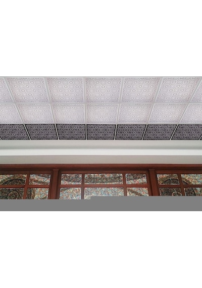 Orient Dekoratif Tavan Paneli Siyah - 60X60Cm