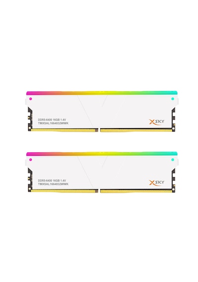 V-color Manta Xsky Rgb 32gb 2x16gb Ddr5 6400mhz Cl32 Amd Expo Beyaz