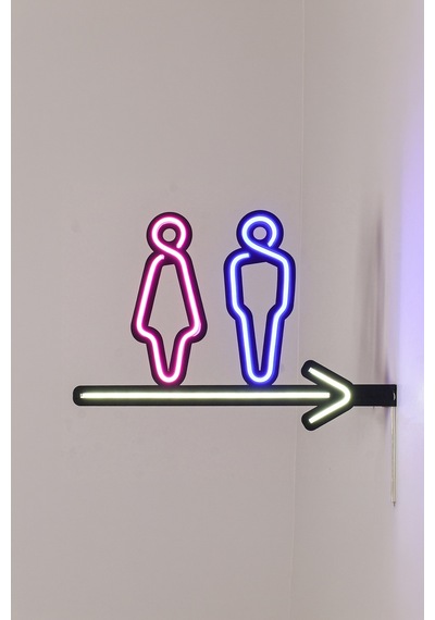 Wc Yönlendirme Neon Tabela