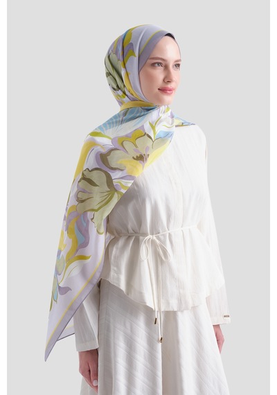 Armine Elegance Pamuk - İpek Şal As559 Lila