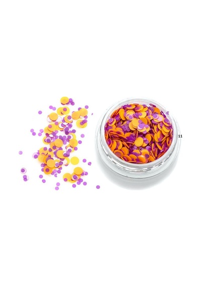 Nail Art Kamifubuki Turuncu Mor Mix Konfeti Pul 5 Gr Kmf11