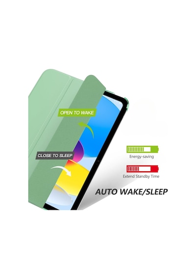 Apple Uyumlu iPad 10. Nesil 10.9 Kılıf Uyku Modlu Pu Deri Smart Standlı Case A2696 A2757 A2777 Kapaklı Kılıf