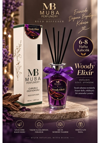 Woody Elixir Premium Reed Diffuser 100 Ml Sandal Ağacı, Amber Ve Tarçın Notaları 6-8 Hafta Kalıcılık Lüks Ve Etkileyici Koku - 922850631 Orman Woody Elixir Premium Reed Diffuser 100 Ml Sandal Ağacı, Amber Ve Tarçın Notaları 6-8 Hafta Kalıcılık Lüks Ve Etkileyici Koku - 922850631 Orman