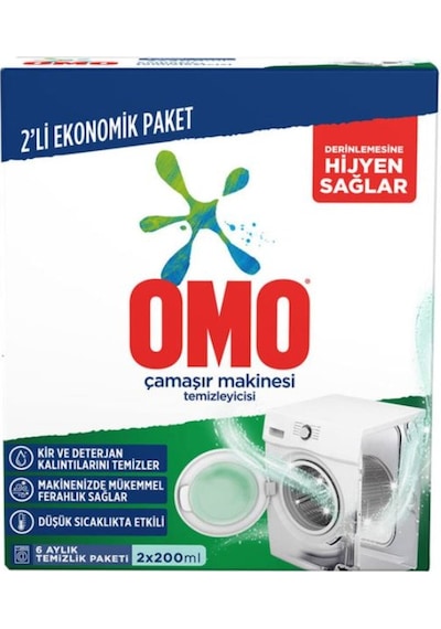 Omo Çamaşır Makinesi Temizleyicisi 2 x 200 ML