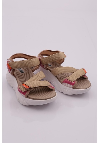 Dgn 0148 Kadin Sandalet 0148-2265-R0176 Bej - Pembe