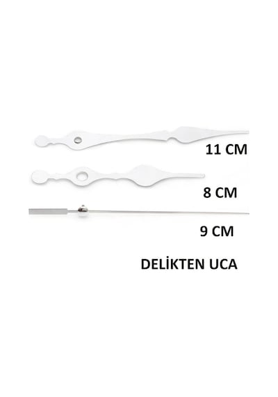 2 Adet Duvar Saati Mekanizması , Askısız , Şaft Uzunluğu 16 Mm , (523565443)