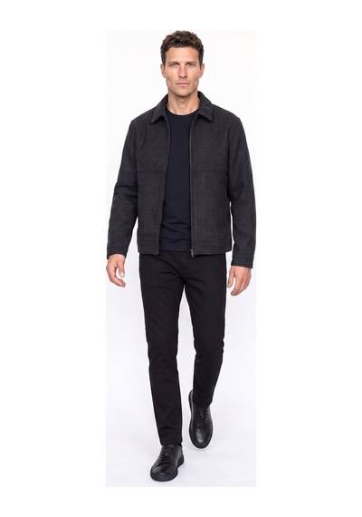 Fabrika Antrasit Erkek Slim Fit Diyagonal Gömlek Yaka Mont F6wm-mnt 2109 Antrasit Melanj
