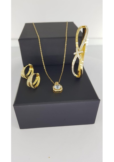 Sones Çelik Takı Setleri Sns500269 Gümüş - Rose Gold