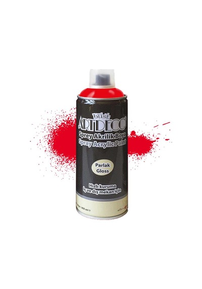 Artdeco Akrilik Sprey Boya 400 ML Kırmızı