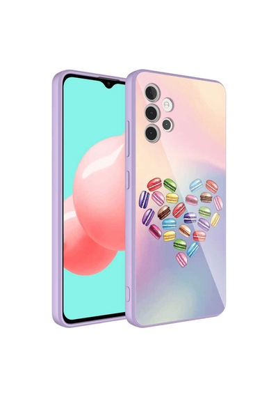 Galaxy A32 4g Kılıf Kamera Korumalı Desenli Sert Silikon Zore Epoksi Kapak NO1