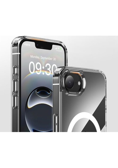 İphone 16e Uyumlu Şeffaf Ve Magsafe Özellikli Telefon Kılıfı İphone 16e Magsafe İle Uyumlu Şeffaf Silikon Kılıf