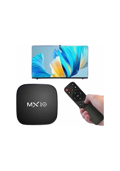 Akıllı Tv Kutusu Mx Box Android 7.1 Tv Kutusu 2.4g Wifi Siyah