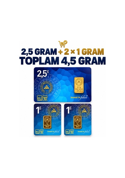 Ahlatcı Kuyumculuk 4.5 Gram 24 Ayar Külçe Altın