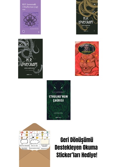 H.p Lovecraft 5 Kitap Set + Okuma Sticker'ları
