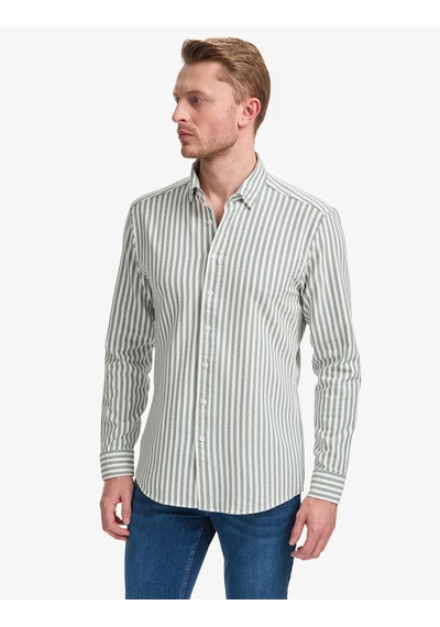Pierre Cardin Erkek Haki Gömlek Desenli 50320859-vr027