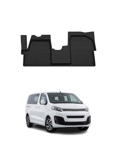 Citroen Jumpy - Spacetourer 2016-2026 Uyumlu 4d Ön Havuzlu Paspas Kauçuk Siyah 1 Parça
