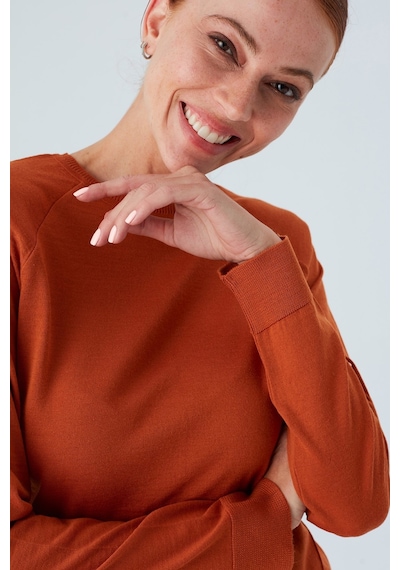 Peraluna Vanessa Pullover Merino Yünlü Yanları Yırtmaçlı Ince Kadın Triko Kazak Turuncu-turuncu Turuncu Peraluna Vanessa Pullover Merino Yünlü Yanları Yırtmaçlı Ince Kadın Triko Kazak Turuncu-turuncu Turuncu