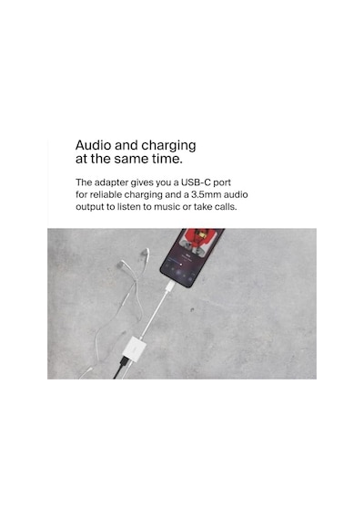 3,5 Mm Ses + Usb-c Şarj Adaptörü, Usb-c 60w Güç Dağıtımlı Kulaklık Adaptörü İphone 15, İpad Pro, Galaxy, Note, Google Pixel, Lg, Xperia Ve Daha Fazlası İçin Hızlı Şarj - Beyaz