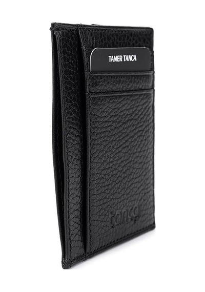 Tamer Tanca Erkek Hakiki Deri Siyah Floter Cüzdan 907 1092 Erk Czdn Sk25-26 Sıyah Fltr Siyah