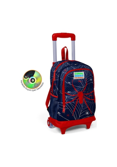 Coral High Büyük Boy Çekçekli Sırt Çantası Spider Desen 23920