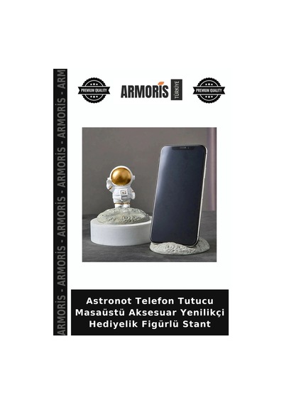 Astronot Telefon Tutucu Masaüstü Aksesuar Yenilikçi Hediyelik Figürlü Stant