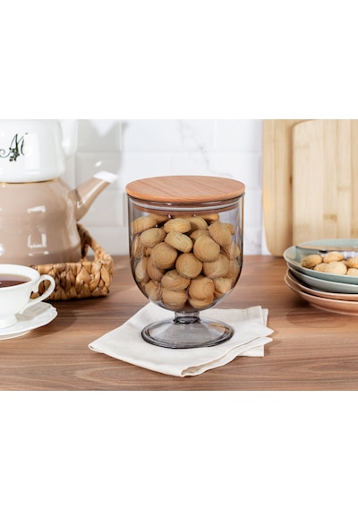 Madame Coco Marion Ahşap Kapaklı Saklama Kabı 1600ml 1ksakl0437 Çok Renkli