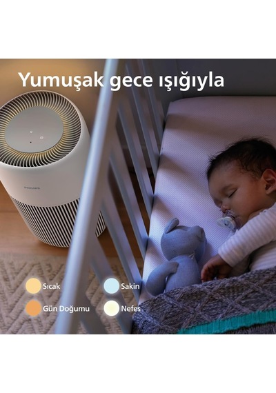 Ayrex Philips Hava Temizleyici 2200 Serisi, Hepa Nanoprotect + Aktif Karbon Filtre, 109m² İçin Cadr 420m³/s, Cilt Has Diğer