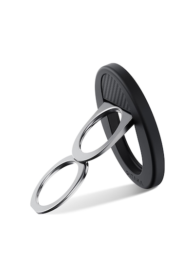 Pitaka 600d Aramid Fiber Black-grey Twill Magez Grip 3 Magnetik Ring Stand Telefon Tutucu Siyah-gri