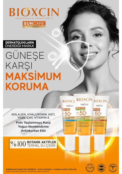 Bioxcin Sun Care Akneye Eğilimli Ciltler Için Güneş Kremi 50 Spf 50 Ml - Akne, Dry Touch, Mat