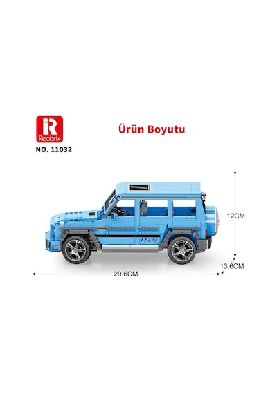 Reobrix Technic 11032 Mercedes Benz Amg G65 Suv Araba Yaratıcı Yapı Blok Seti Building Blocks G Class "the Beast" - 1204 Parça