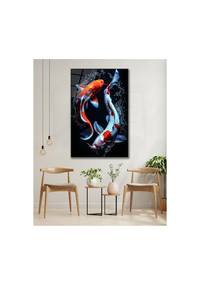 Balık Koi Süs Renkli Cam Tablo Modern Ev Ofis Salon Duvar Oda Dekoru Hediyelik Deniz Temalı Dekoratif Duvar Tablosu, Salon, Ofis Ve Yazlık Dekoru, 30x45 Cm Balık Koi Süs Renkli Cam Tablo Modern Ev Ofis Salon Duvar Oda Dekoru Hediyelik Deniz Temalı Dekoratif Duvar Tablosu, Salon, Ofis Ve Yazlık Dekoru, 30x45 Cm