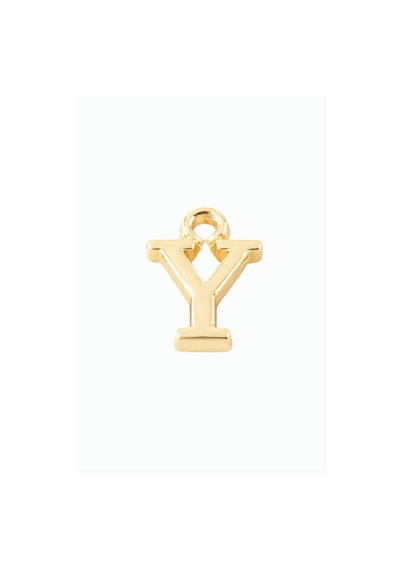 Sarı - 596 - Renkli Püskül Ucu - Spt-gld - Harf Y