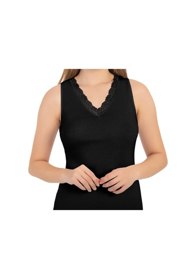 Yaase Dantelli Atlet Siyah Xl - 5 Adet Tarı