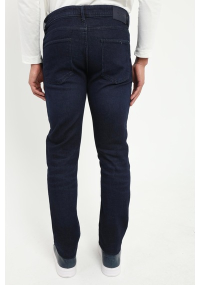 Erkek Slim Fit Lacivert Jean-19312