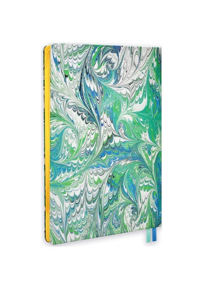 19x25 Ciltli Ebru - Design No 07 Çok Renkli