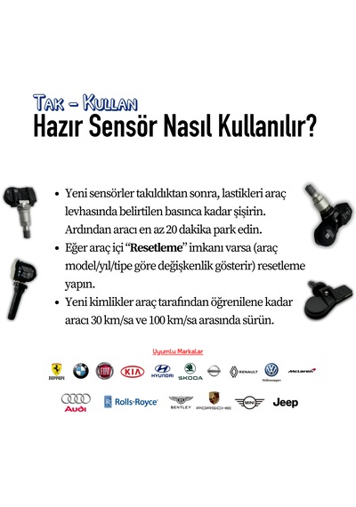 Bmw Uyumlu Qqr Hazır Sensörlu Subap 36106790054 Tak-kullan