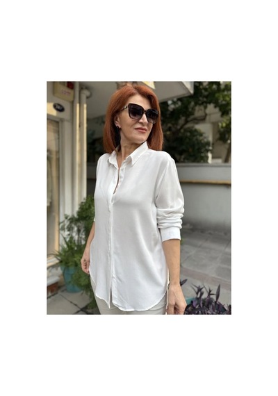 Denizege E- Viskon Gömlek Ekru Ekru