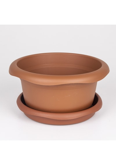 Veramaya Tabaklı Menekşe Saksı Kahverengi 20X10 Cm No:3