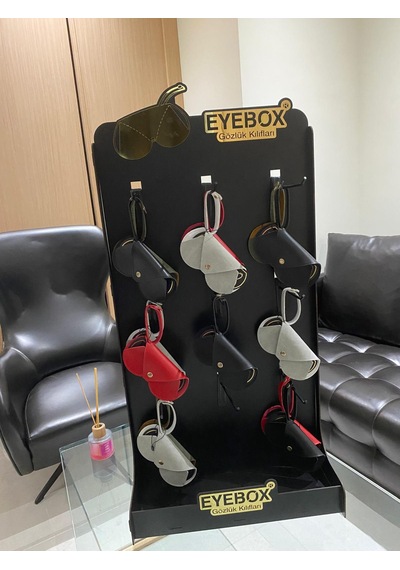 Esrada Optik İle Güneş Gözlüğü Kılıfı Asılabilir Açık Kahverengi