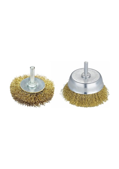 Zargana Telli Pimli Çanak Ve Daire Fırça Takımı 60 Mm
