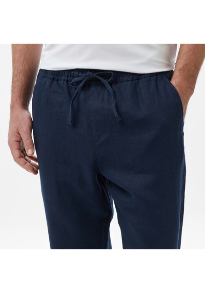 Nautica Erkek Lacivert Regular Fit Keten Pantolondüzp65215t