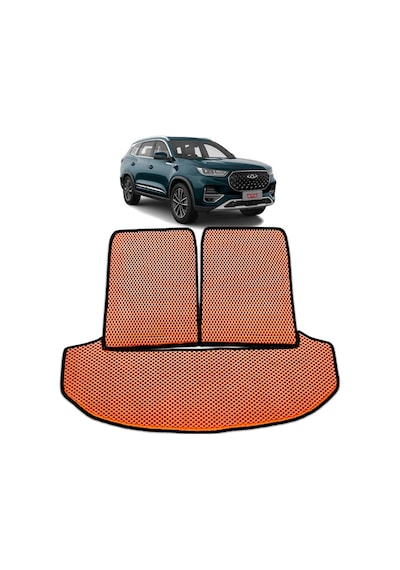 Bod Chery Tiggo 8 Pro 2023 Sonrası 3D Havuzlu Paspas & Bagaj Havuzu Seti Taba