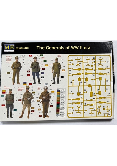 Mb Master Box Models The Generals Of Ww 2 Era Plastik Model Kiti