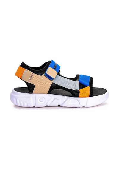 Kiko Kids Cırtlı Yürüyüş Erkek Çocuk Sandalet 2722-27 Saks Mavi